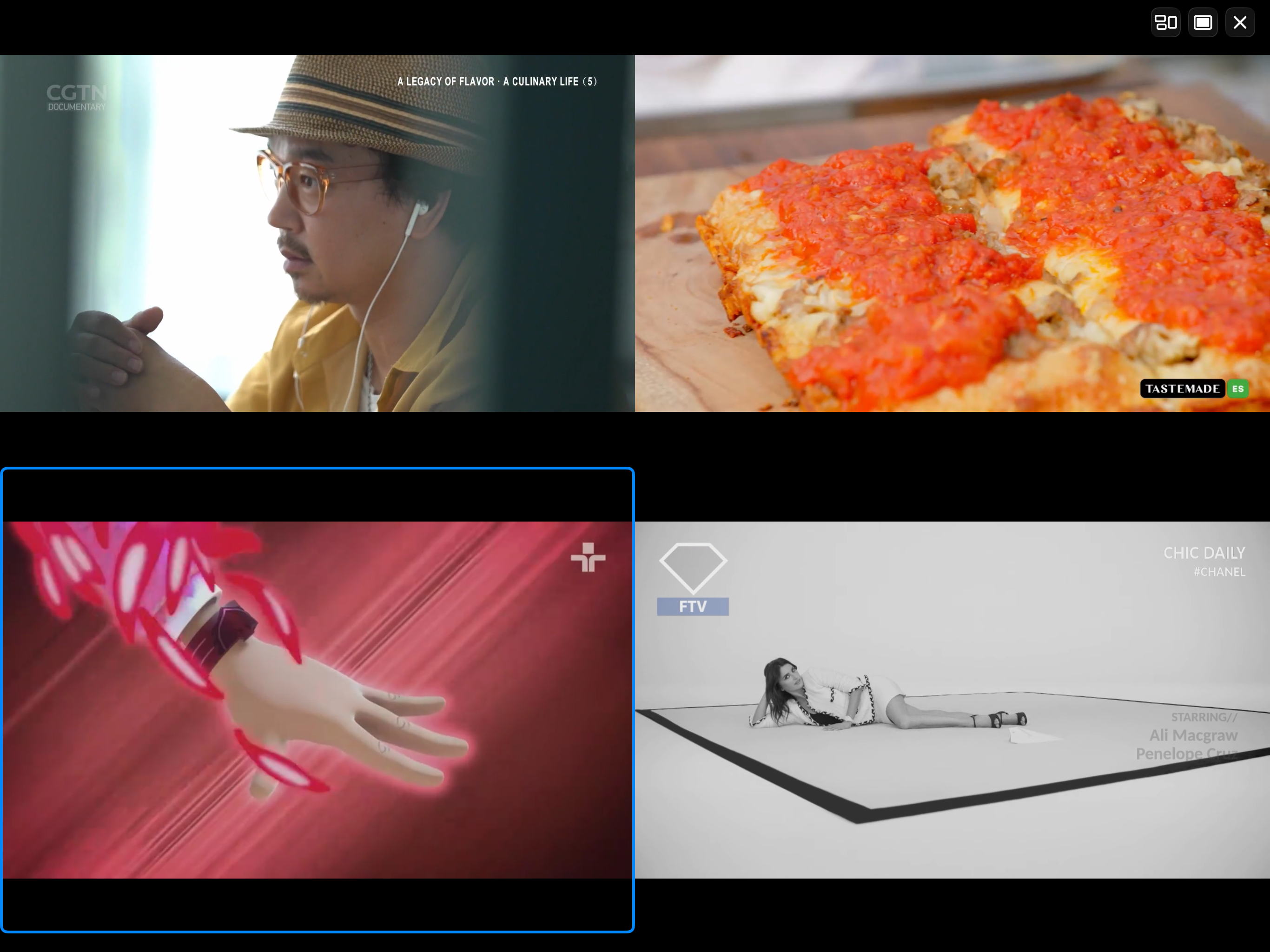 MultiviewTV Player en iPad